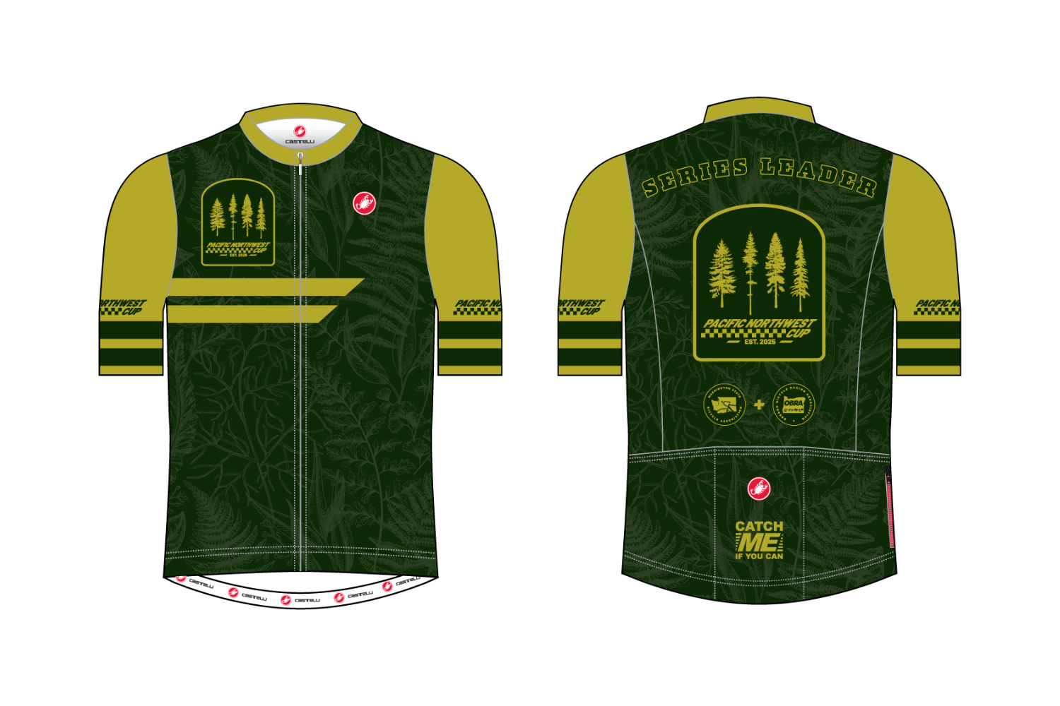 Pacific Northwest Cup leader jerseys designed by Castelli Cycling